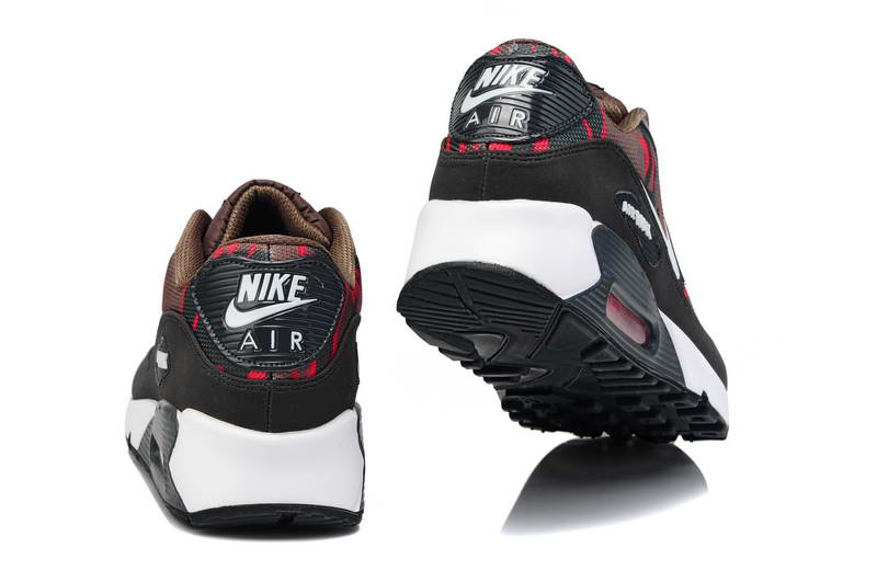 Nike Air Max 90 Chaussures Hommes pre bande Brun Gris (3)
